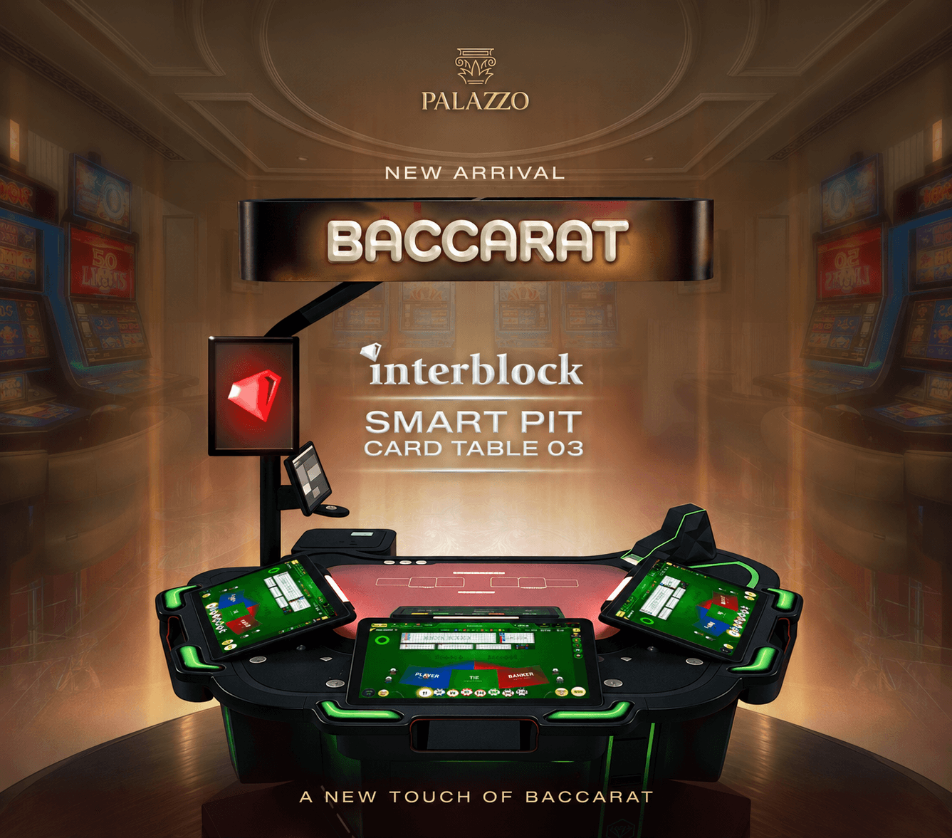 BACCARAT MEETS MODERN DESIGN: INTRODUCING THE INTERBLOCK SMART PIT CARD TABLE 03 AT PALAZZO