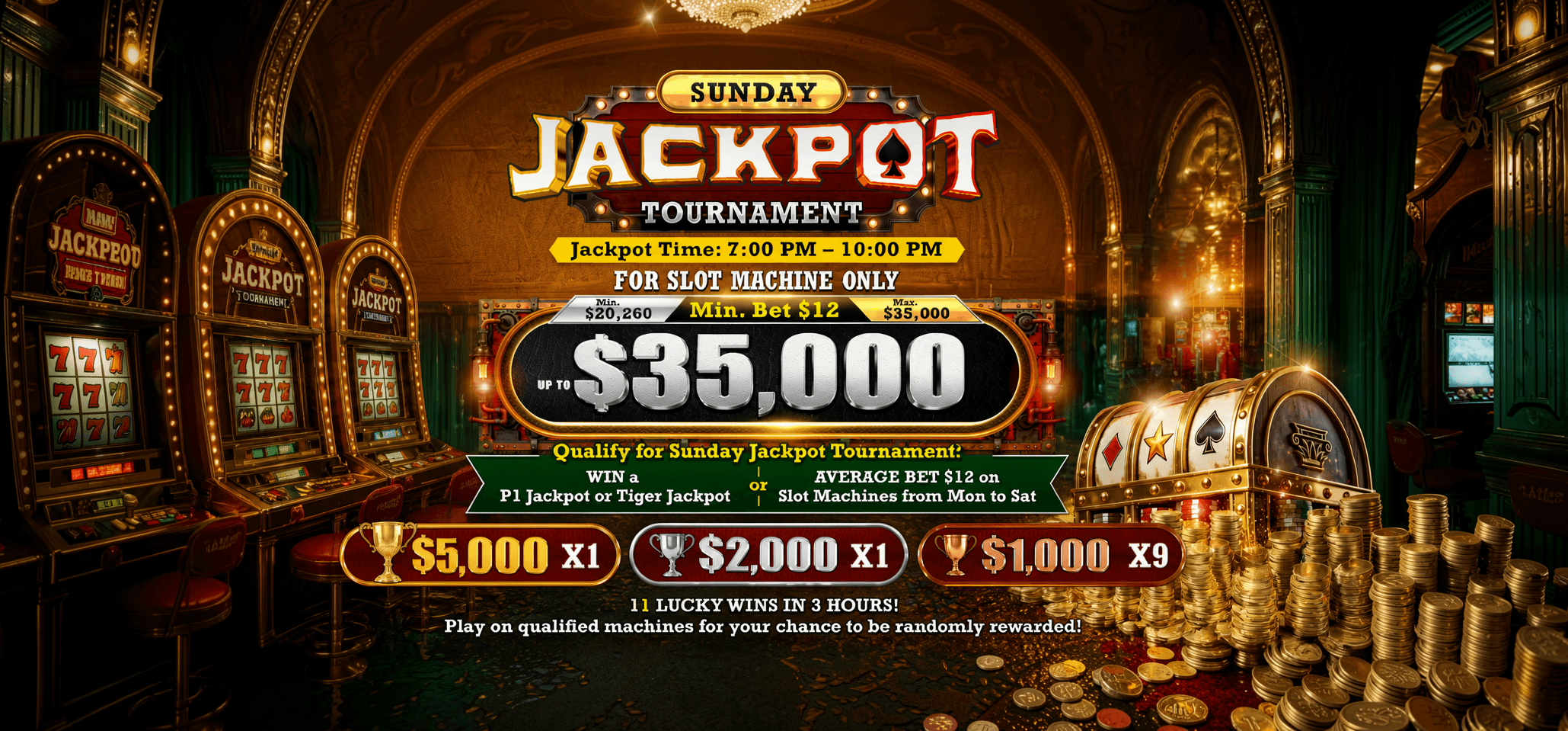 SUNDAY JACKPOT TOURNAMENT